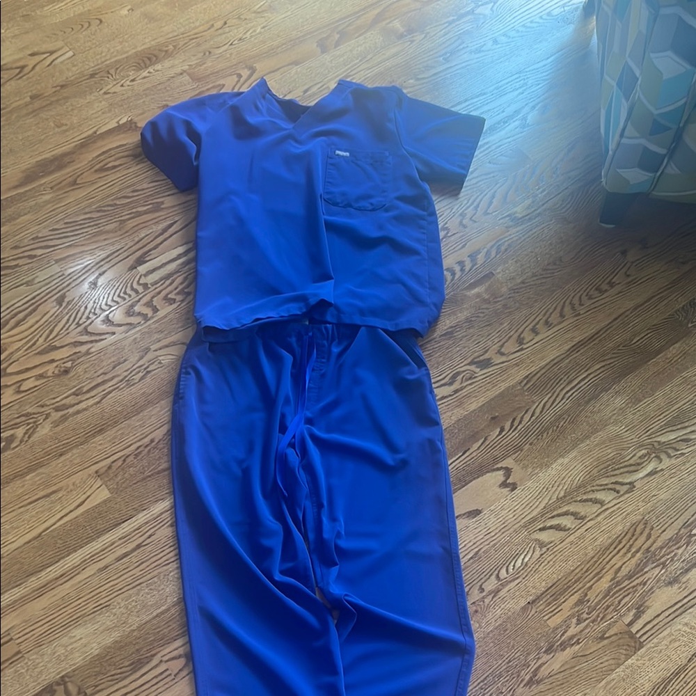 Figs Men's Blue Scrub Set